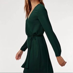 ARITZIA | Babaton Wallace Silk/Chiffon Wrap Dress